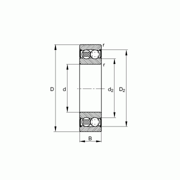 2204-2RS-TVH FAG Self Aligning Ball Bearings