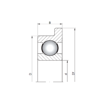 FL618/7 CX Deep Groove Ball Bearings #1 small image